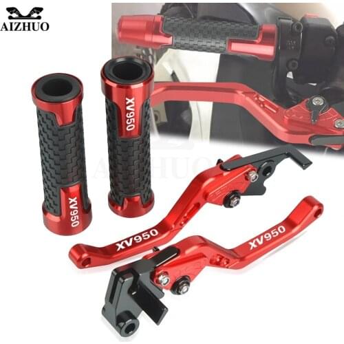 XV950 7/8'' 22MM LOGO FOR YAMAHA XV950RACER 2016-2018 2017 CNC Aluminum Motorcycle Accessories Brake Clutch Levers Handle Bar
