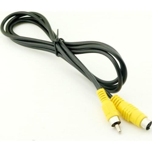 1pc 4-PIN S-Video Mini DIN Male TO COMPOSITE RCA Male Video AV Cable Adapter 5ft