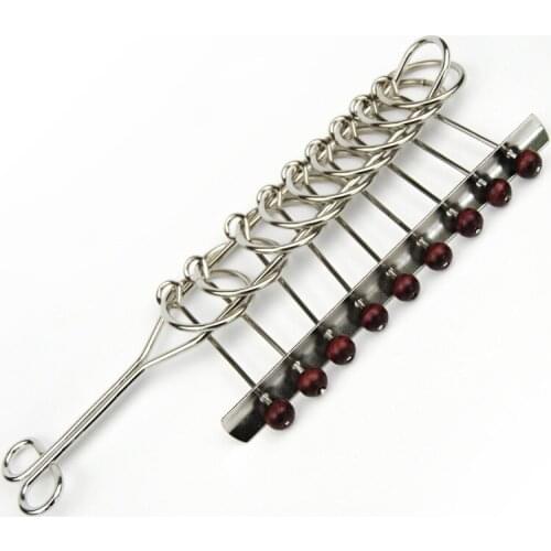 1Pcs Metal Nine Serial Unlock Solution 22cm Buckle Loosened Classic Casual Game Intellectual Development Kid Educational Toys