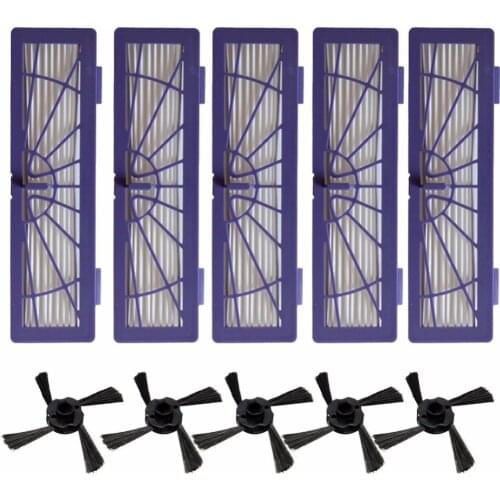10pcs/lot replacement HEPA Filter Side Brush for Neato BotVac 70e 750 80 85 Robotic Cleaner Vacuum Cleaner Parts free shipping