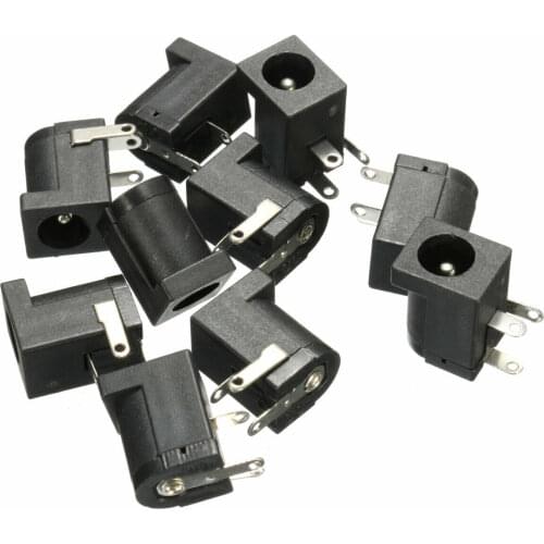 10x DC Power Supply Female Panel Jack socket connector audio adapter 5.5 x2.5