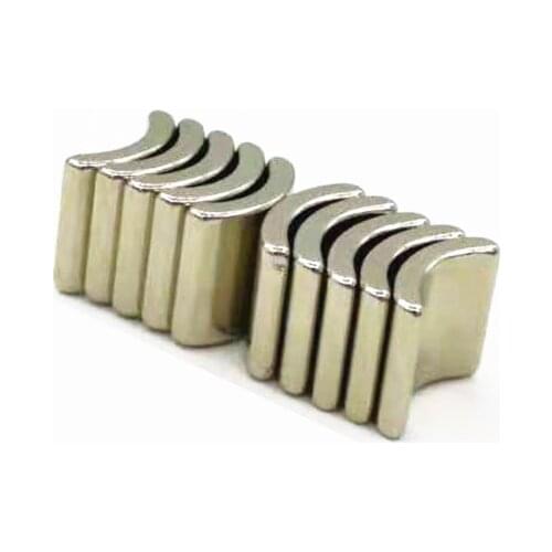 2PCS NdFeB Strong Magnet DIY 130 Car-Drive Motor Parts R9.6*14*13*2.5 Magnetic