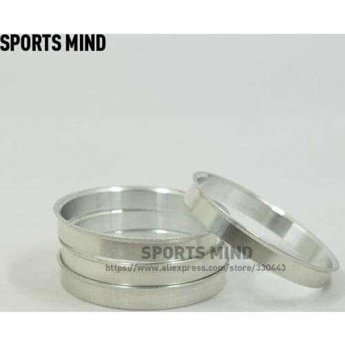 4PCS/lot Car Wheel Hub Centric Rings OD=67.1mm ID=64.1mm Aluminium Alloy Car Wheel Bore Center Collar