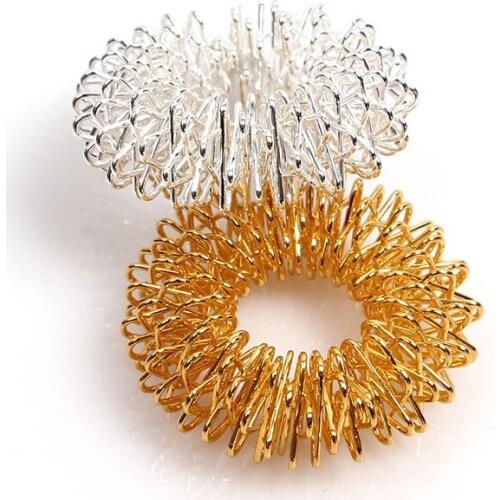 50-100pcs/lot Finger Massager Ring Hand Reflexology Acupuncture massage Ring Pain Therapy Massage hand massage