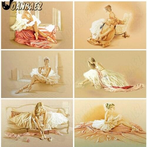 Ballerina Diamond Painting Fashion Mosaic Kit Portrait 5D Diy Cross Stitch Embroidery Hand Inlay Craft Home Decor Gift Design