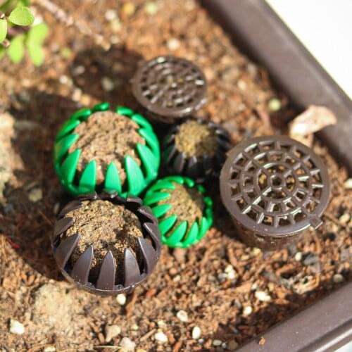 5/10pcs Automatic Fertilizer Baskets Planting Bonsai Tool Agriculture Garden Tools Plastic Plant Pot Basket Garden Accessories
