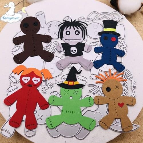 Bunnymoon Halloween gingerbread Man 2020 Metal Cutting Die Embossing Scrapbooking Stencil Craft Cut Dies For DIY Card Handmade