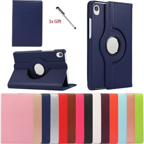 Tablet Funda For Lenovo Tab M8 Case 360 Rotating Leather Stand Cover For Coque Lenovo Tab M8 TB-8505X TB 8505F 8505I TB-8705F N
