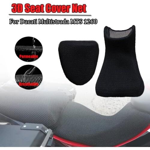 For DUCATI Multistrada MTS 1260 MTS1260 Rear Seat Cowl Cover 3D Mesh Net Waterproof Sunproof Protector Motorcycle Accessories