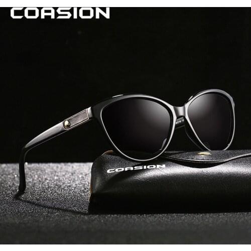 Женские солнцезащитные очки кошачий глаз COASION China At AliExpress