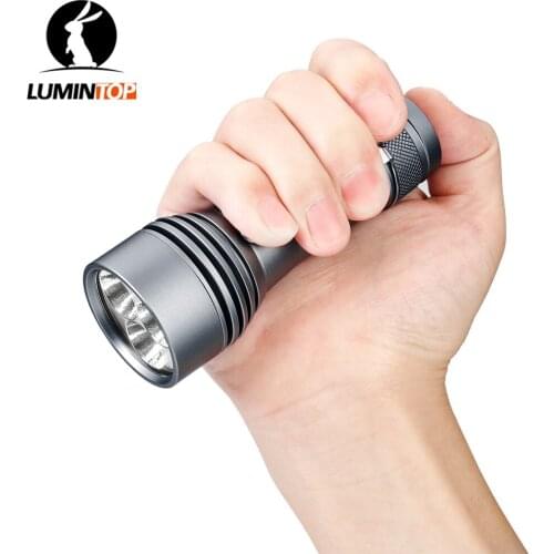 LUMINTOP FW21 PRO High Power EDC Flashlight 21700 18650 Triple LED Outdoor Camping Light with Electronic Tail Switch Torch Lamp
