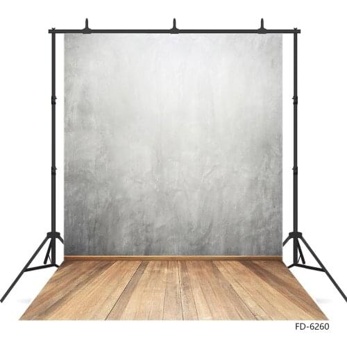 Photo Backdrop Cement Wall Wooden Floor Computer Printed Background Photography Props for Toy Portrait Children Baby Photophone