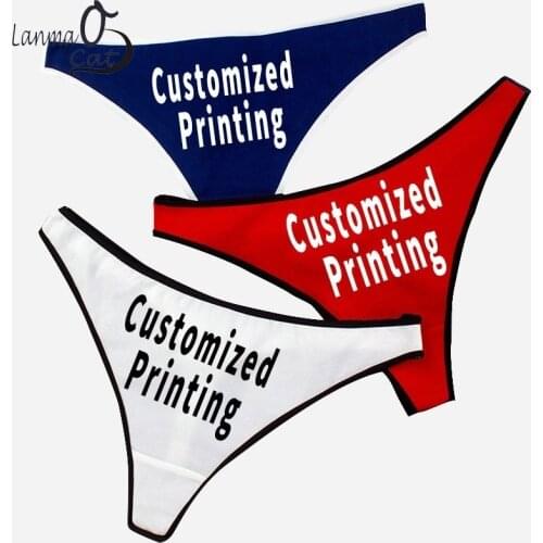 G String Sexy Panties For Women Customized With Own Logo Printing Women Thongs G String Gifts For Women
