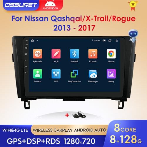 Android head unit 4G Car Radio Multimedia Video Player Navigation GPS For Nissan X-Trail X Trail 3 T32 2013 2017