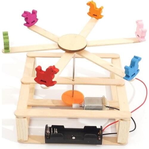 DIY STEM Toys for Children Physical Scientific Experiment Creativity Learning Educational Toy Merry-go-round Birthday Gift