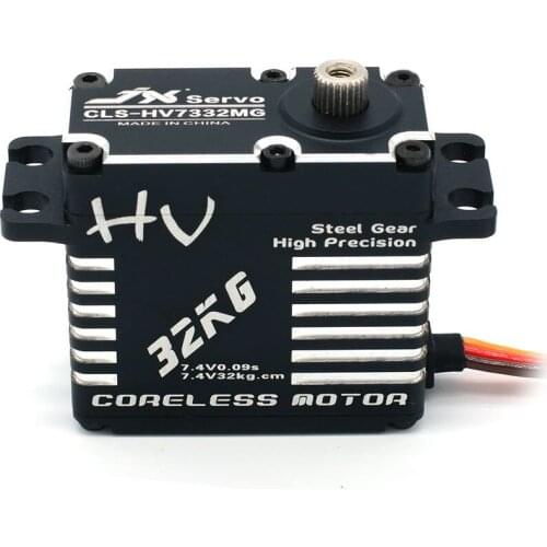 JX Servo CLS-HV7332MG 32kg Waterproof Coreless High Precision Steel Gear Full CNC Digital Servo RC Helicopter DIY Accessories