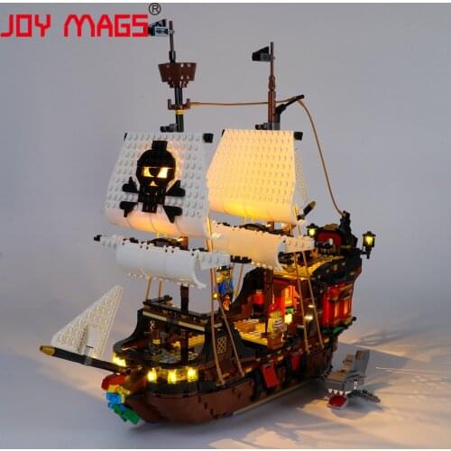JOY MAGS Only Led Light Kit For 31109 CREATOR Pirate Ship , (NOT Include Model)