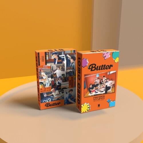 Kpop Bangtan Boys Lomo Card Poster New Album Butter 8th Anniversary Meeting Photocard Jung Kook Suga Jimin Jin J-HOPE 55 Pcs/set