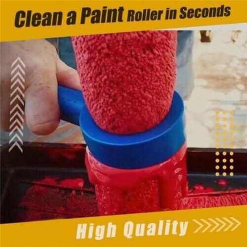 Paint Roller Cleaner Round Scraper Quick Easy Clean Tools Paint Roller Saver Spinner Brush Cleaner Paint Brush Scraper Dropship