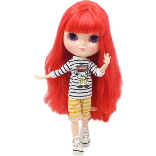ICY DBS Doll Series No.BL1061 Red hair with makeup Azone body 1/6 BJD ob24 anime girl