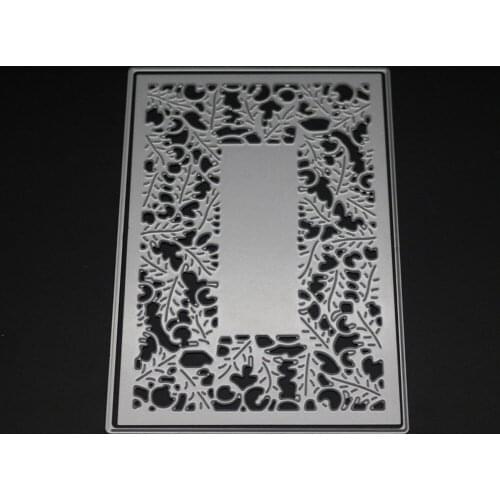 Leaf Die Scrapbook Rectangle Frame Metal Cutting Dies Mold Embossing Paper Craft Knife Mould Stencil Birthday Stamps and Dies