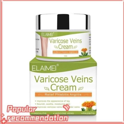 50ml Varicose Vein Ointment Relieve Pain Herbal Antibacterial Safflower Cream Bulging Legs Red Blood Streak Repair Vein Cream