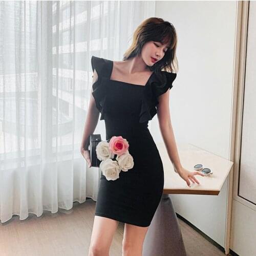 MingJieBiHuo Off-the-shoulder Summer Dresses