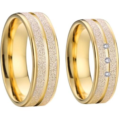2019 latest designer custom 8mm Alliance Love wedding band promise rings set for couples mens titanium jewelry rings for women