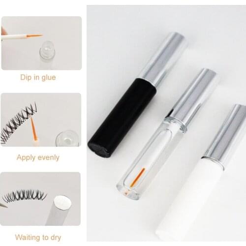 New Eyelash Glue 5ML Lash Glue Clear Black Lashes Glues Mink Transparent Black White Eyelashes Glues Cosmetic Tools TSLM1