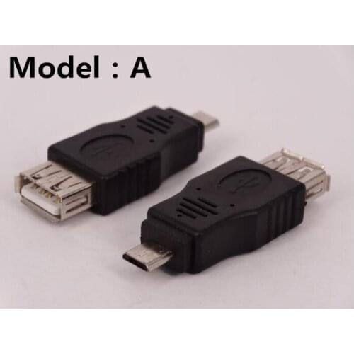 New High Speed USB 2.0 Male to Micro USB Female Converter Connector Male to Female Adapter Classic Simple Design Black Wholesale