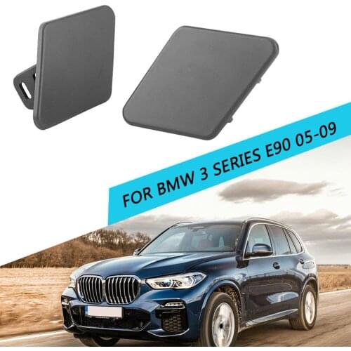 Headlight Washer Nozzle Cover Front Headlight Washer Nozzle Jet Covers for BMW E90 3 Series 05-09 Headlamp Washer Jet Cap