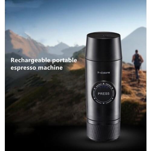 Mini Espresso rechargeable coffee maker, portable coffee maker, Built-in battery Extraction Coffee powder&coffee capsule machine