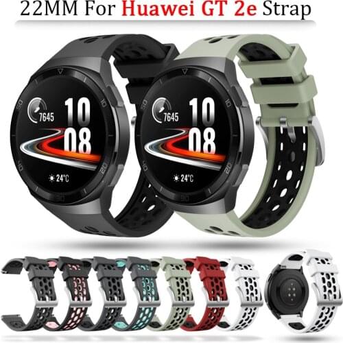 Sport Silicone Watch Strap For Huawei watch GT 2e original Smart Watch band Replacement GT2e WristBand 22mm Braceletaccessories