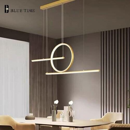 LED Pendant Light Home Lighting For Living Room Bedroom Dining Room Kitchen Decor Hanging Lighting Fixtures Pendant Lamp Gold