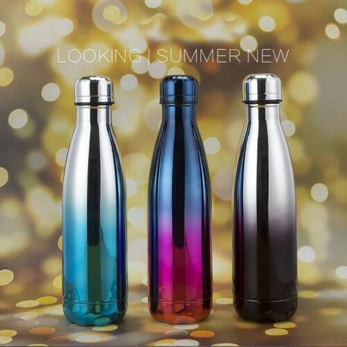 Thermos Bottle 304 Stainless Steel Coke Bottle Insulated Water Cup Tide Brand Sports Bottle Coffee Cup Drink Bottle Travel mug