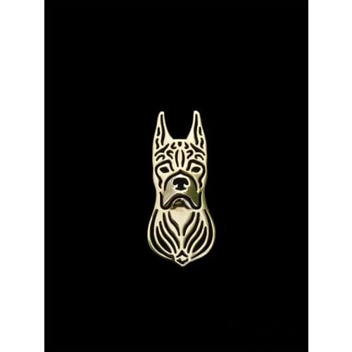 Boxer animal brooches plated silver brooches fashion jewelry