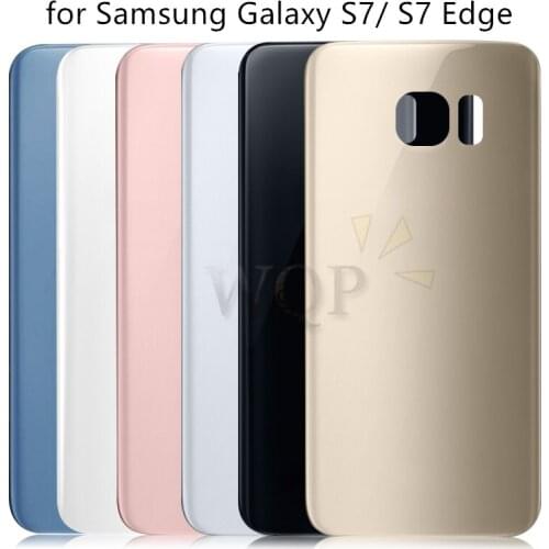 For SAMSUNG Galaxy S7 G930F/S7 EDGE G935F Back Battery Cover Door Rear Glass Housing Case For SAMSUNG S7 Edge Battery Cover