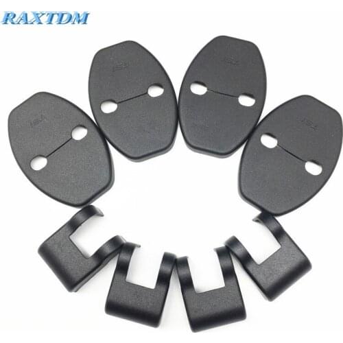 4Pcs Car Door Lock Protector Cover+4Pcs Door Check Arm Protection Cover For Audi A8L A4L A4 A5 A6L A6 A7 S5 Q3 Q5 TT TTS