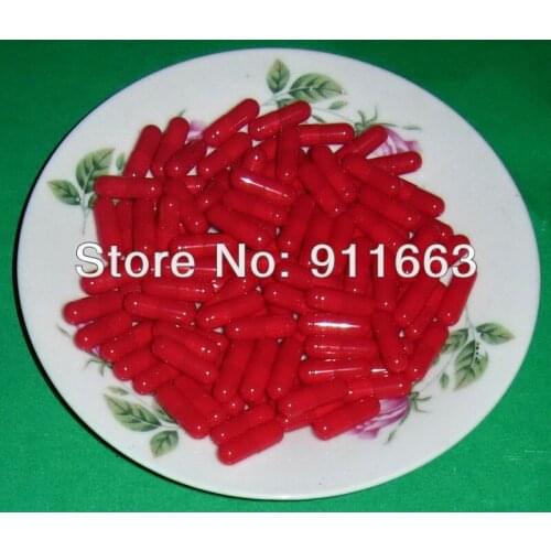 1# 5,000pcs,red-red colored empty gelatin capsules size 1/gelatine hollow capsules( joined or seperated capsules available)