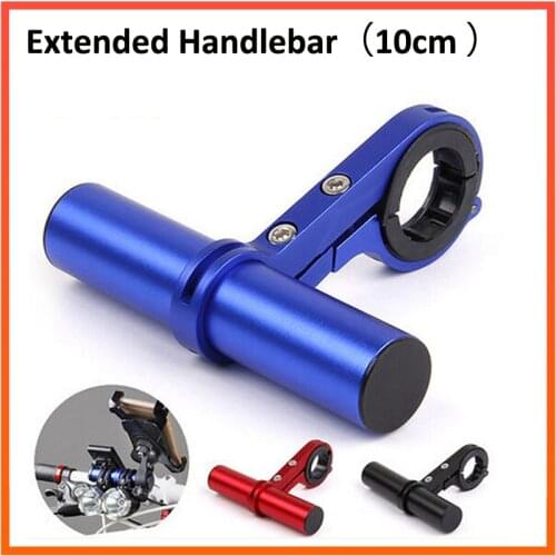 10CM Cycling Handlebar Extended Bracket Headlight Mount Bar Computer Holder Lamp Supportor Aluminum Alloy Extender Handlebar