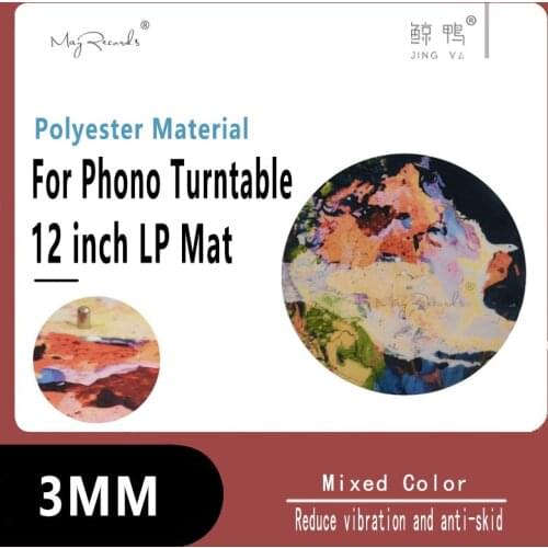 12inch Anti-Static Mixed Color Slipmat Felt Record Mat for Phonograph Turntable Vinyl