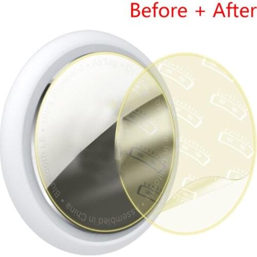 2PC Soft Hydrogel Film For Airtag Locator Tracker TPU Protective Film Sticker