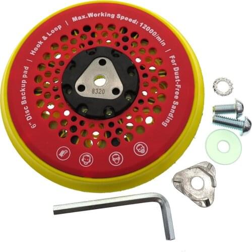 6" 150mm Multi-functional Dust Free Sanding Pad 53-Hole Hook and Loop Power Tools Accessories