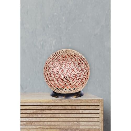 Saint Belisama Pallina Globe Lampshade Jute Orange