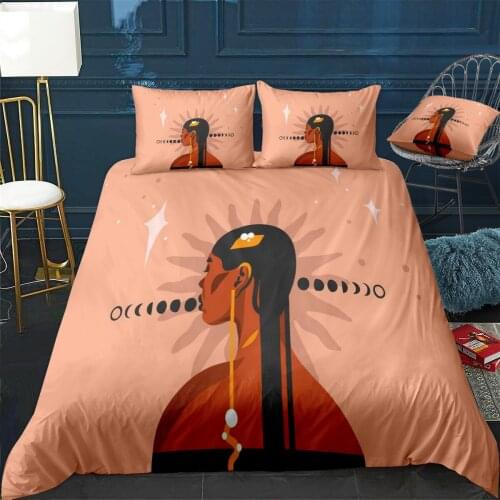 African Quilt Cover Pillowcase 3Piece Comforter Bedding Set With Pillow Case Single Double Duvet Cover Home Decora
