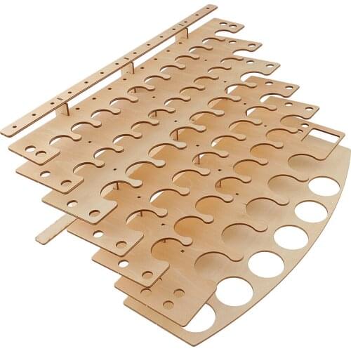 Wooden Pigment Paint Bottles Rack Organizer Paint Brushes Storage Holder #4