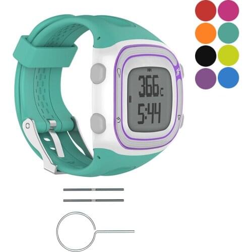 Essidi Sweatproof Rubber Watch Band Strap Pins Tool Kit For Garmin Forerunner 10 15 Quick Release Bracelet Strap Replacement