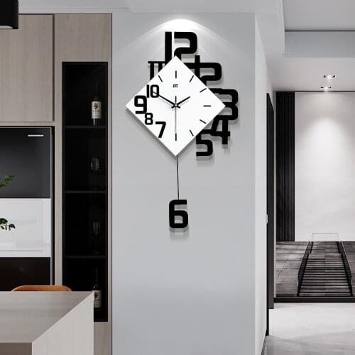 Creative Wall Digital Clock Living Room Dining Room Background Home Wall Decoration Fashion European Style Wall Watch Quartz