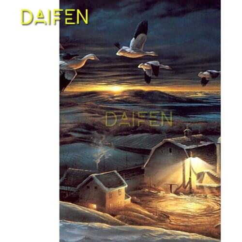 Full Square Diamond mosaic wild goose bird Arctic 5D DIY Diamond painting Full Round Diamond embroidery Cross stitch snow