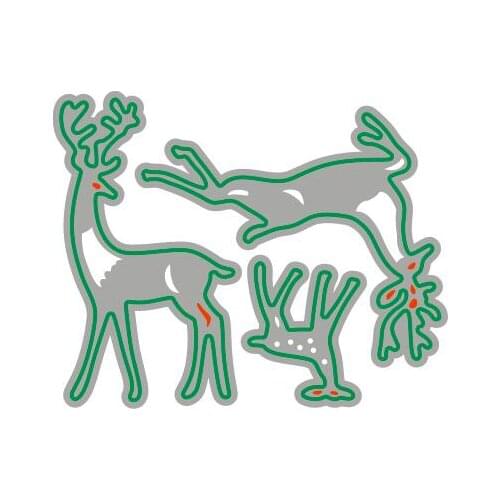 JMCRAFT Cute And Beautiful Deer Metal Cutting Dies DIY Scrapbook Handmade Paper Craft Metal Steel Template Dies